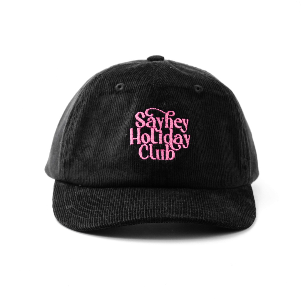 Jual Sayhey Holidayclub Logo Serif Caps Black Warna Hitam Topi