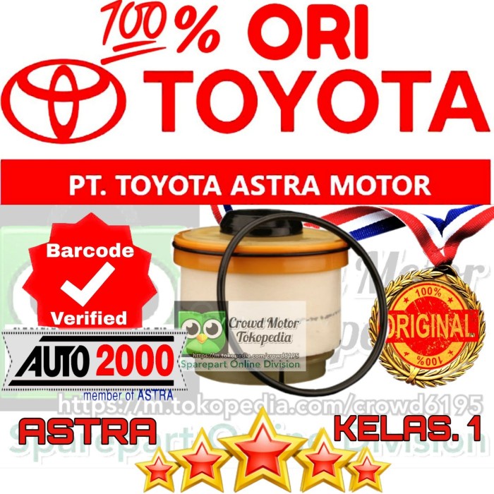 Jual Filter Solar INNOVA DIESEL INOVA DIESEL NON REBORN ORI TOYOTA 100% ...