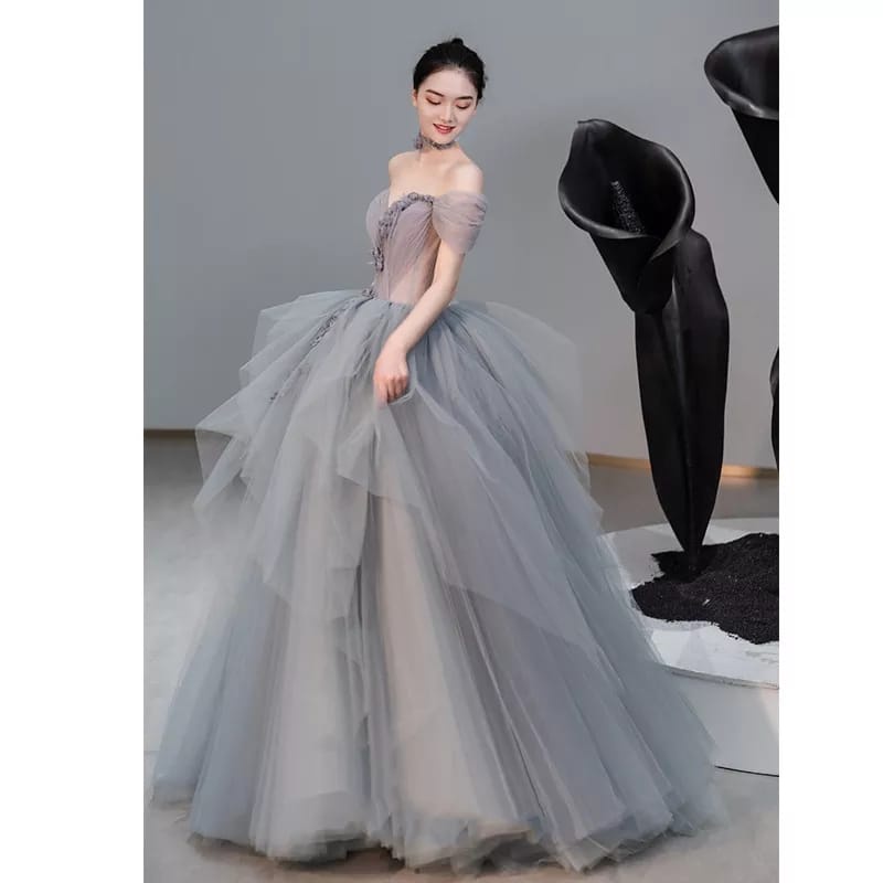 Jual WEDDING DRESS gaun pengantin ballgown simple | Shopee Indonesia