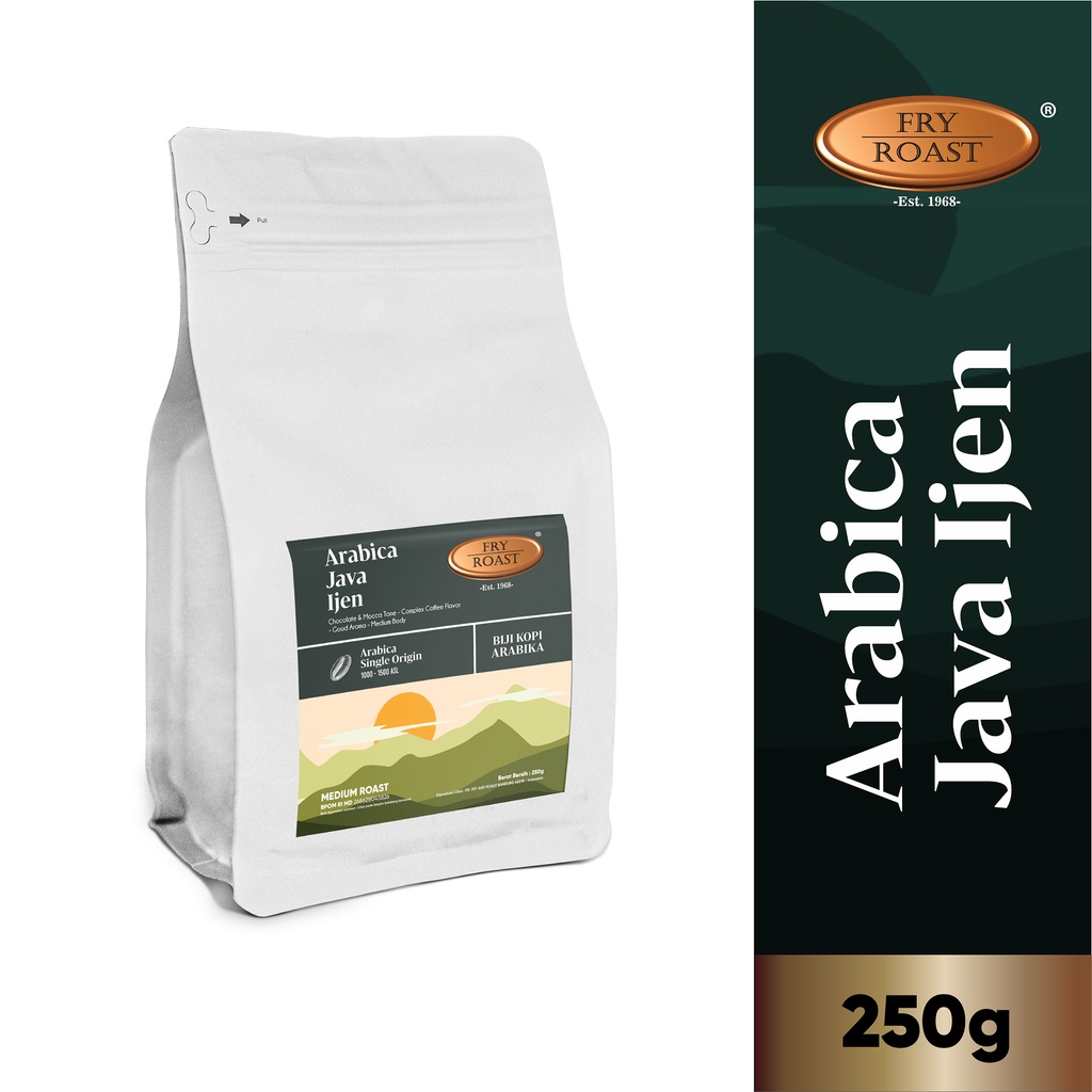 Jual KOPI ARABIKA JAVA IJEN 250 GRAM (BIJI/BUBUK) | Shopee Indonesia
