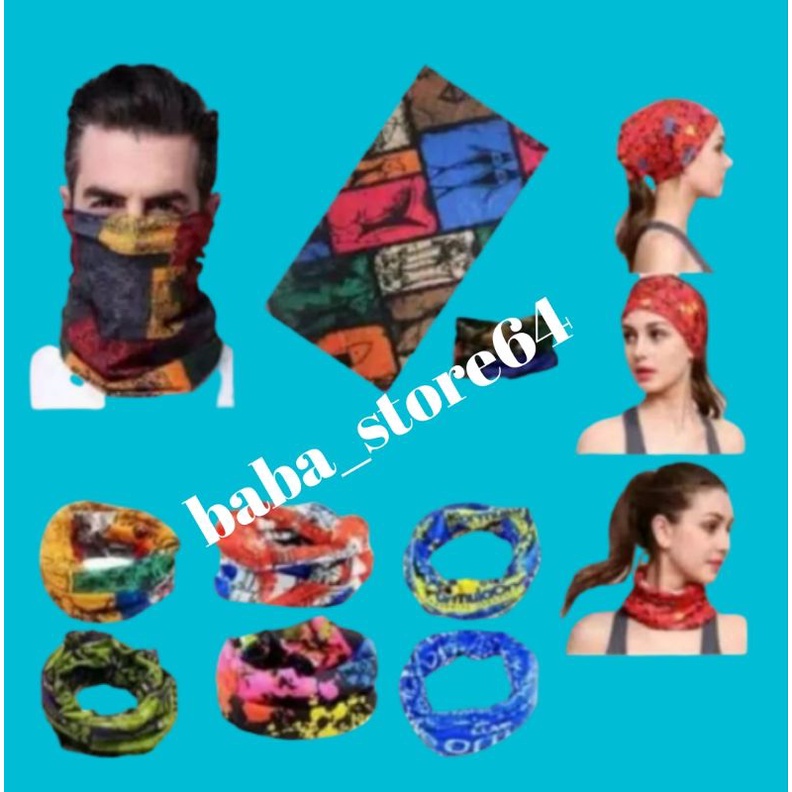 Jual (10 pcs)masker bandana / masker multifungsi /masker buff /masker ...