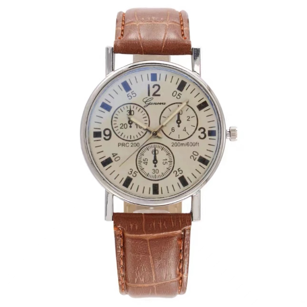 Jual Jam Tangan Geneva Fashion Pria Wanita Leather Quartz Model