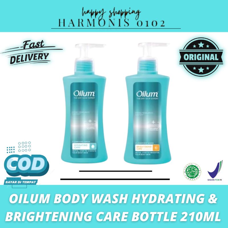 Jual Oilum Body Wash Brightening Care Cleansing Wash Hydrating Bottle