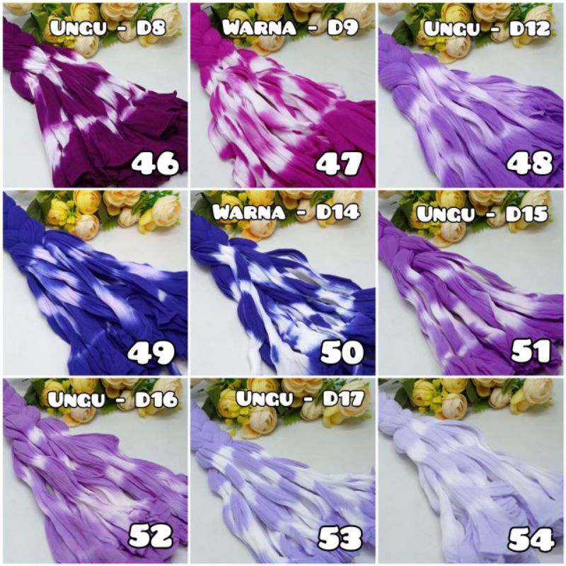 Jual Kain Bunga Stoking Sembur/ Kain Stoking Import /Gradasi Harga per