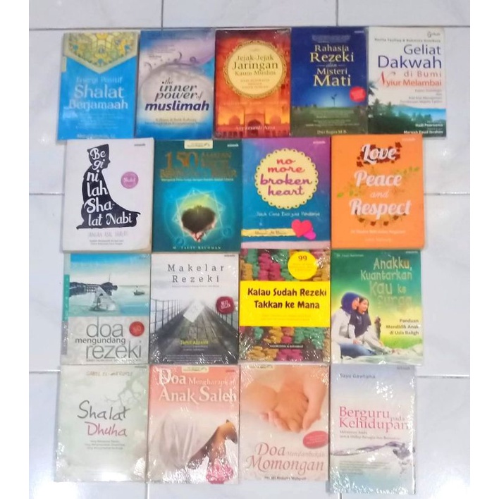 Jual Obral Buku Motivasi Islami Pengentahuan Islam Bacaan Islami