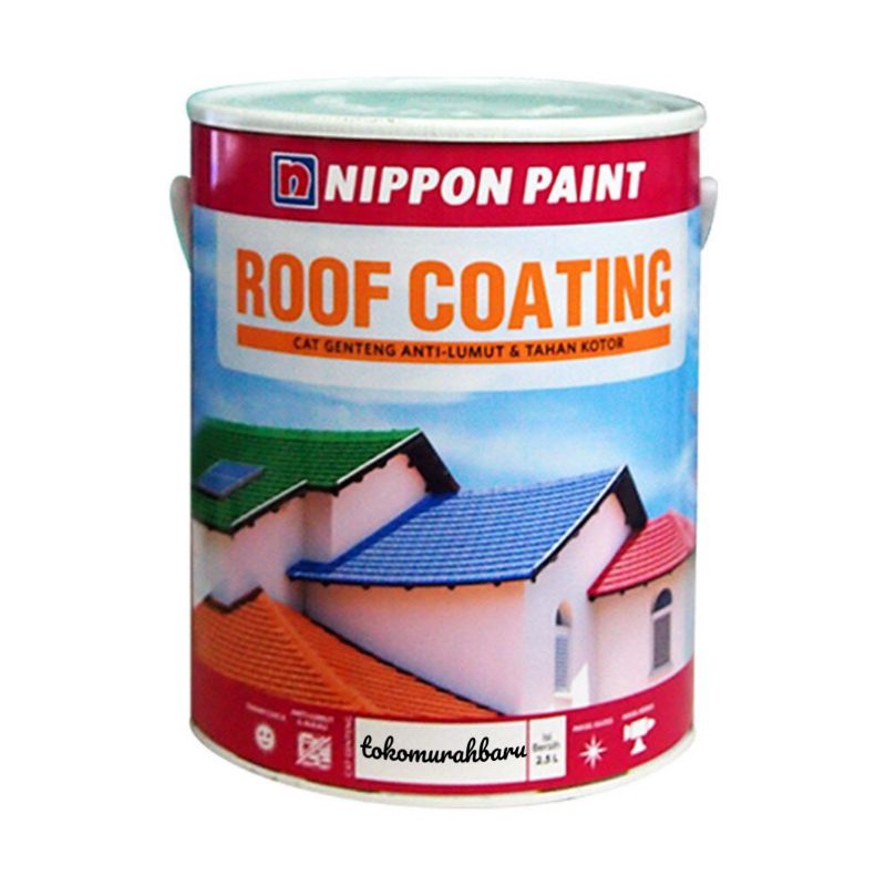 Jual NIPPON PAINT Nippon roof coating 2.5 Liter NRC terlaris&termurah