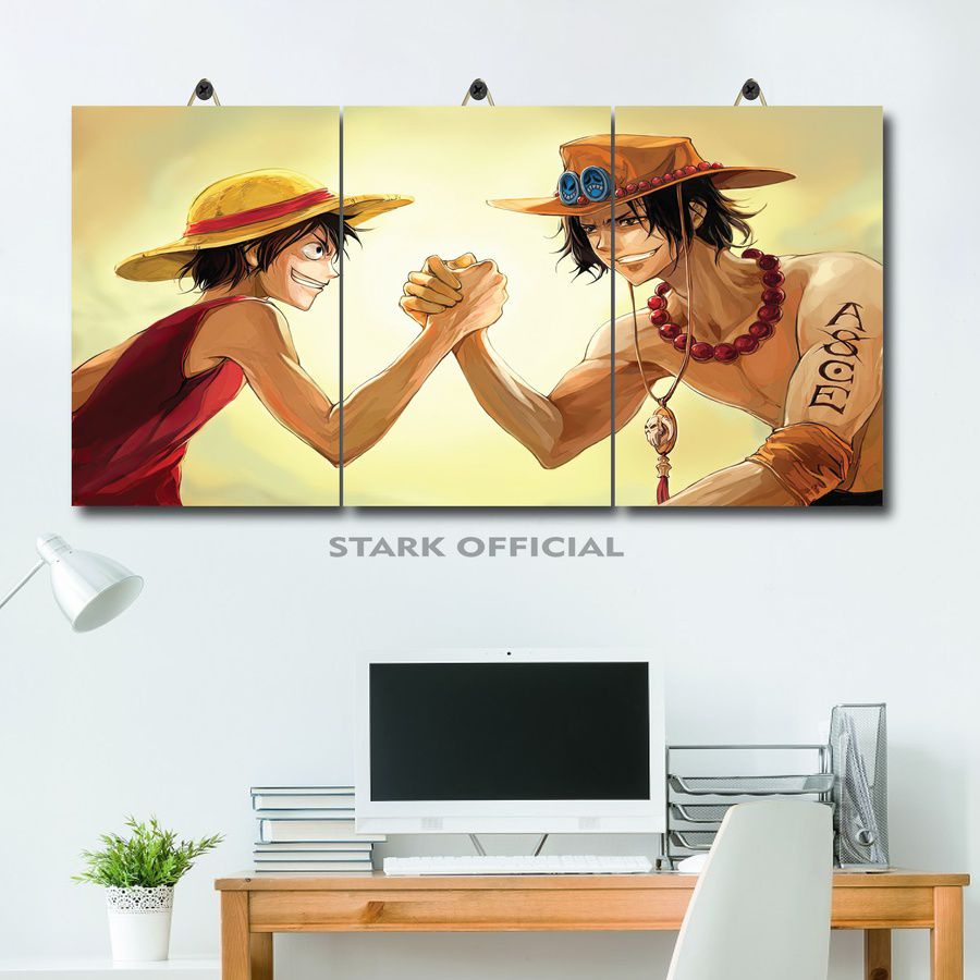 Jual 81-97 HIASAN DINDING ANIME ONE PIECE RED 60X30 MULTIPANEL BKYYX