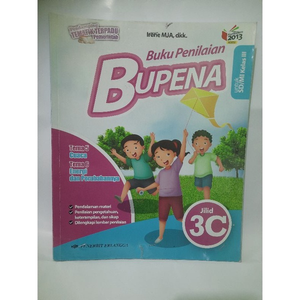 Jual Buku Penilaian Bupena untuk SD kelas 3 jilid 3C kurikulum 2013 ...