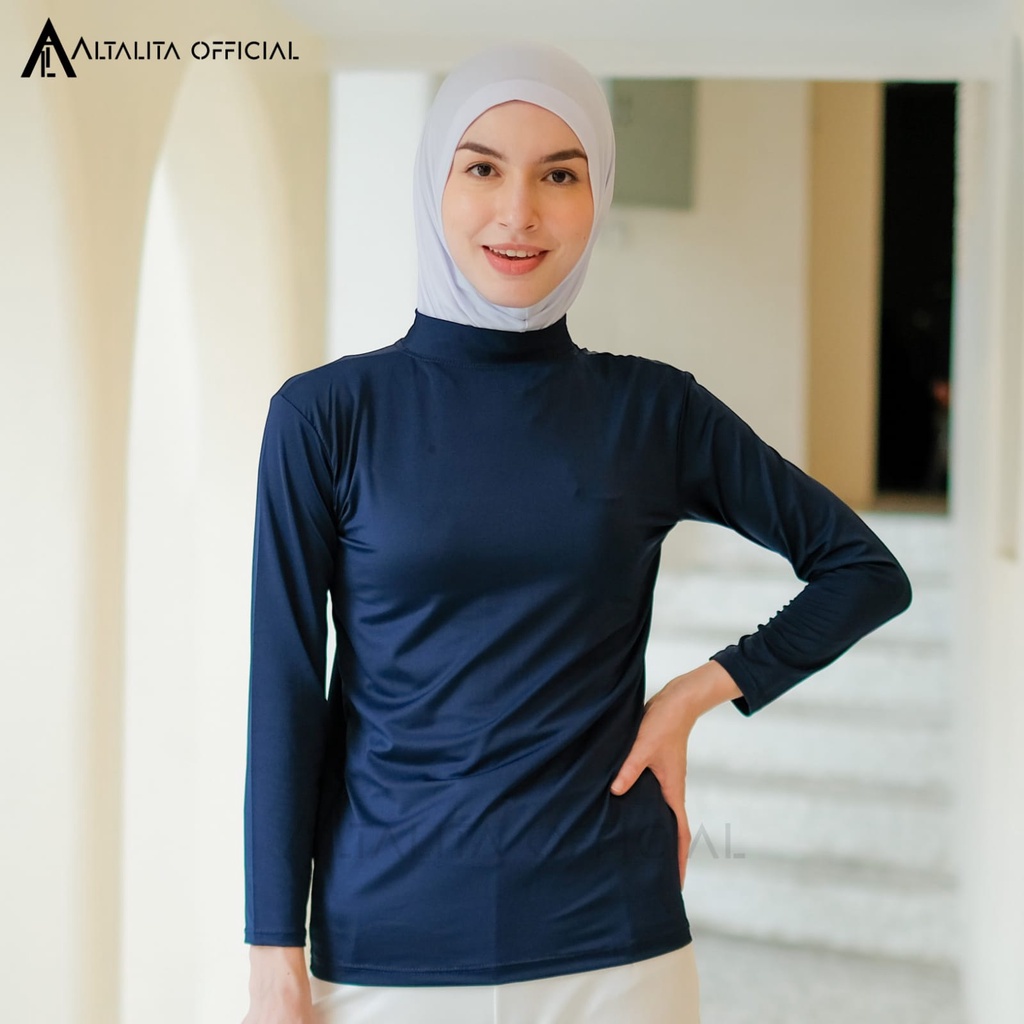 Jual Altalita - Mangset Baju Wanita Lengan Panjang Bahan Jersey Adem