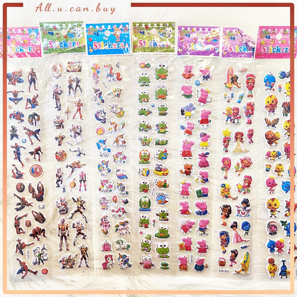 Jual Sticker Timbul Mainan Tempel Untuk Anak Per Lembar | Shopee Indonesia