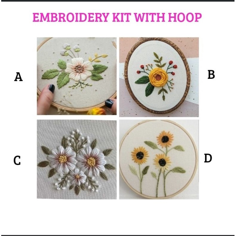 Embroidery Kit 'Flower Girl