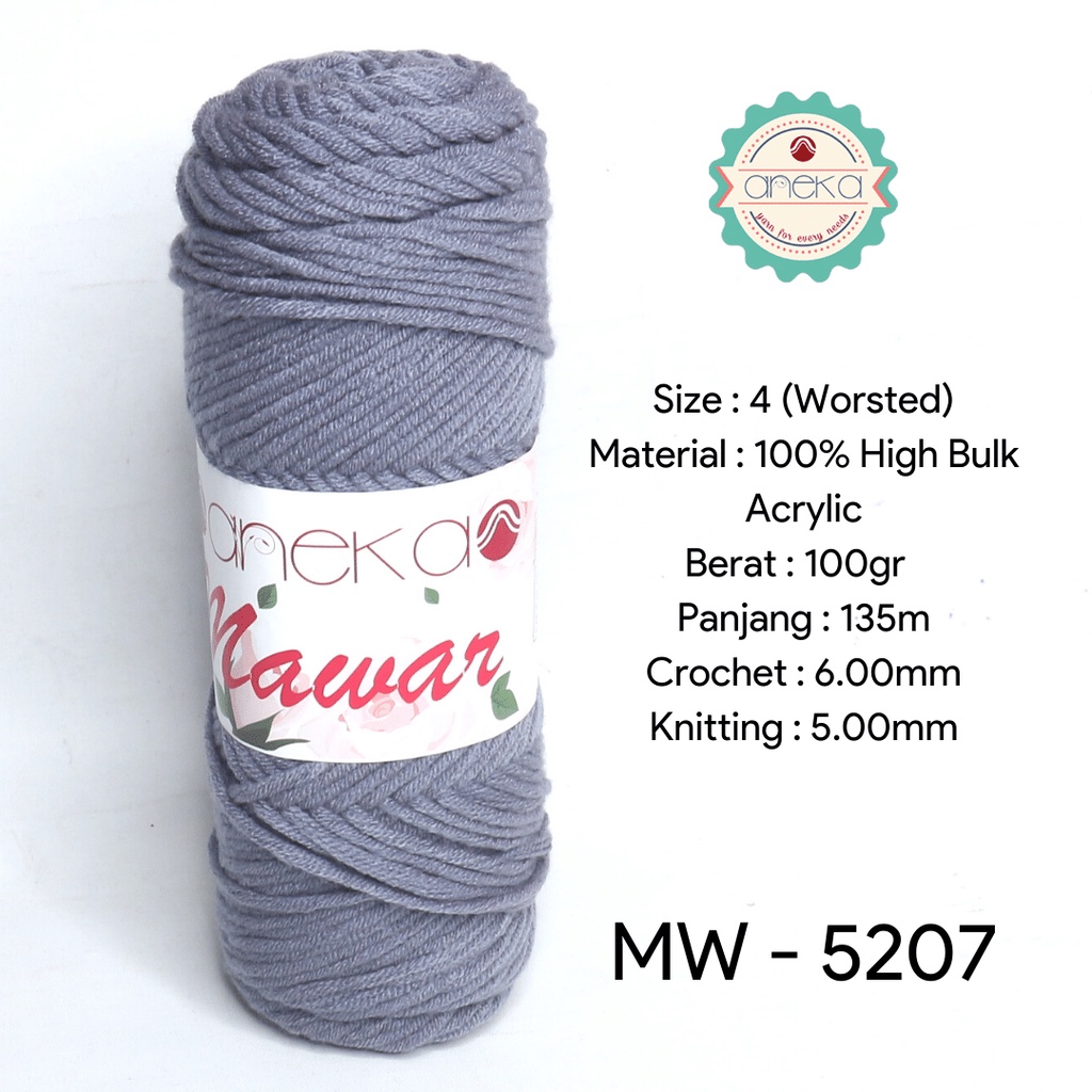 Jual Benang Rajut Mawar Soft Acrylic Yarn Milk Cotton Worsted