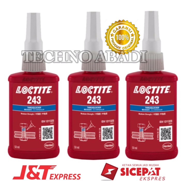 Jual LOCTITE 243 50ML LEM THREADLOCKER - LEM SERBAGUNA LOCTITE 243 50 ...