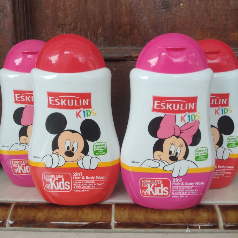 Jual Eskulin Kids Hair & Body Wash 280ml | Shopee Indonesia