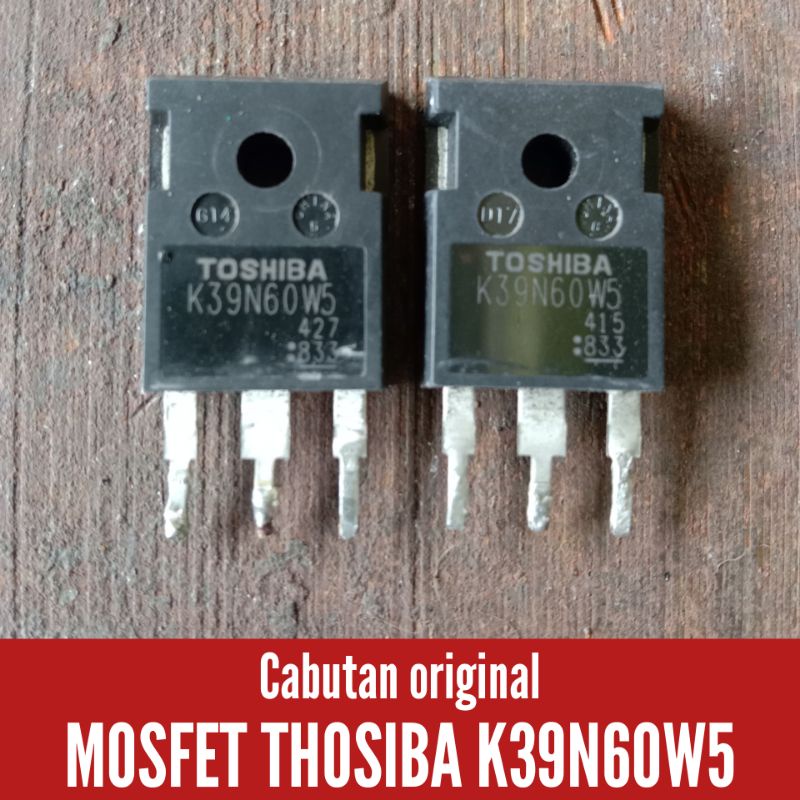 Jual MOSFET TOSHIBA K39N60W5 ( 39A 600V ) ORIGINAL | Shopee Indonesia