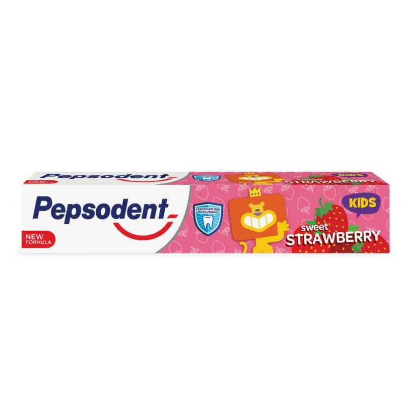 Jual Pepsodent Kids Pasta Gigi Sweet Strawberry 50gr | Shopee Indonesia