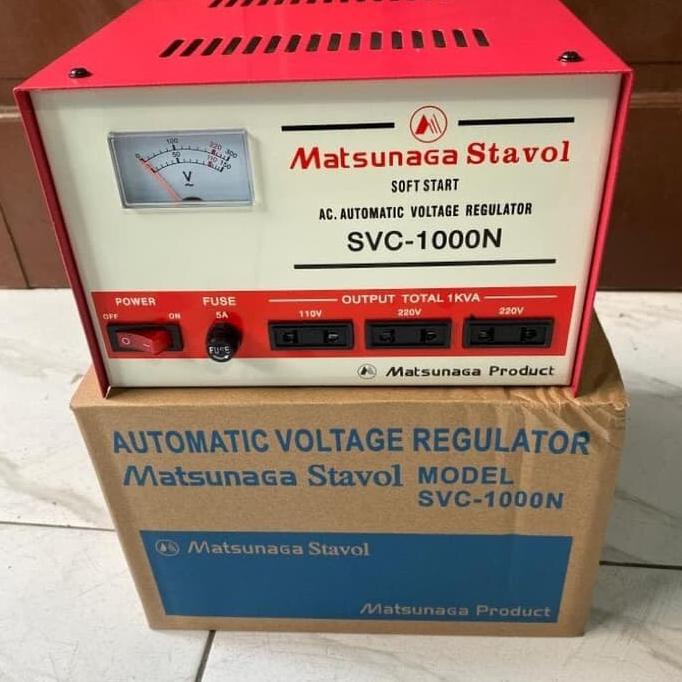 Jual Stabilizer Matsunaga 1000Watt 1000 Watt 1000W Stavol Svc 1000N