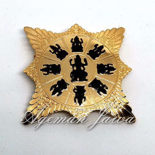 Jual Pin Bros Lambang Surya Majapahit Emas Shopee Indonesia