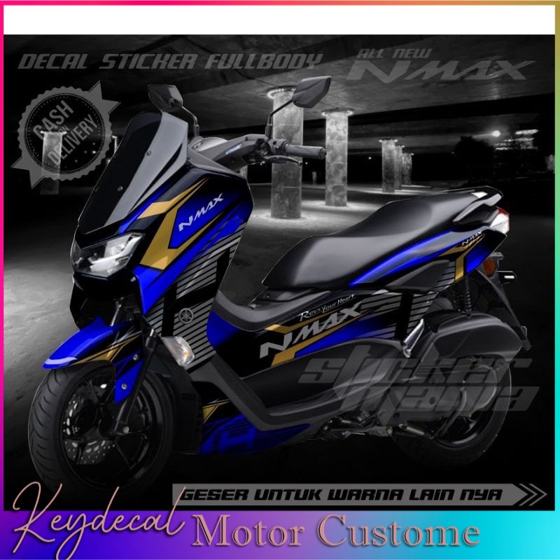 Jual Stiker Decal New Nmax Striping All New Nmax Full Body Motif Grafis Shopee Indonesia