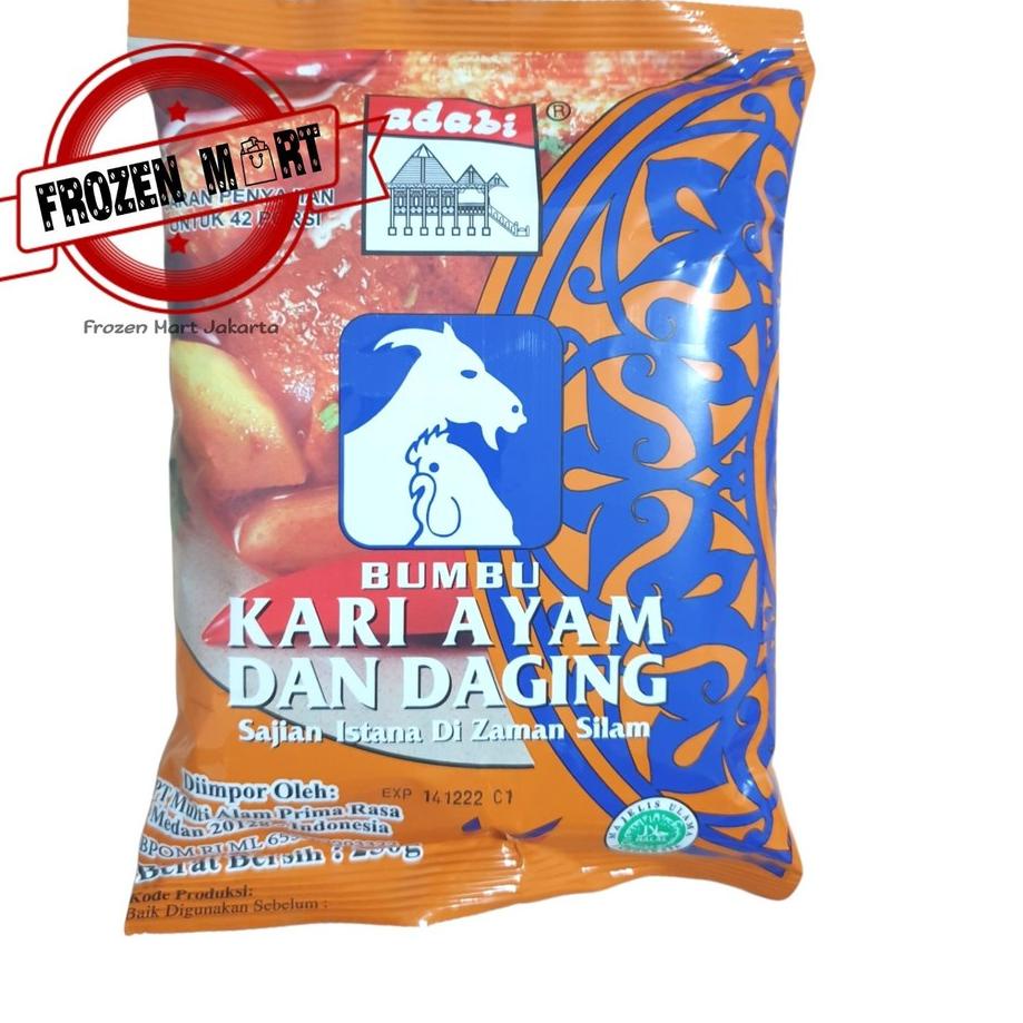 Jual Pilih Ini Adabi Bumbu Kari Ayam Dan Daging Gr Shopee Indonesia