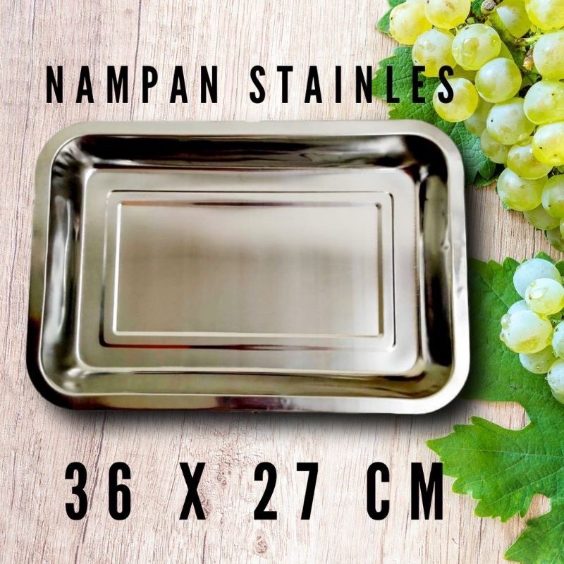 Jual Is Nampan Stainles Baki Baking Tray Nampan Baki Tray Sayur