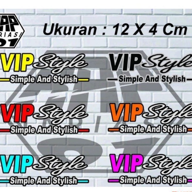 Jual stiker vip style,stiker vip style yg lagi viral | Shopee Indonesia