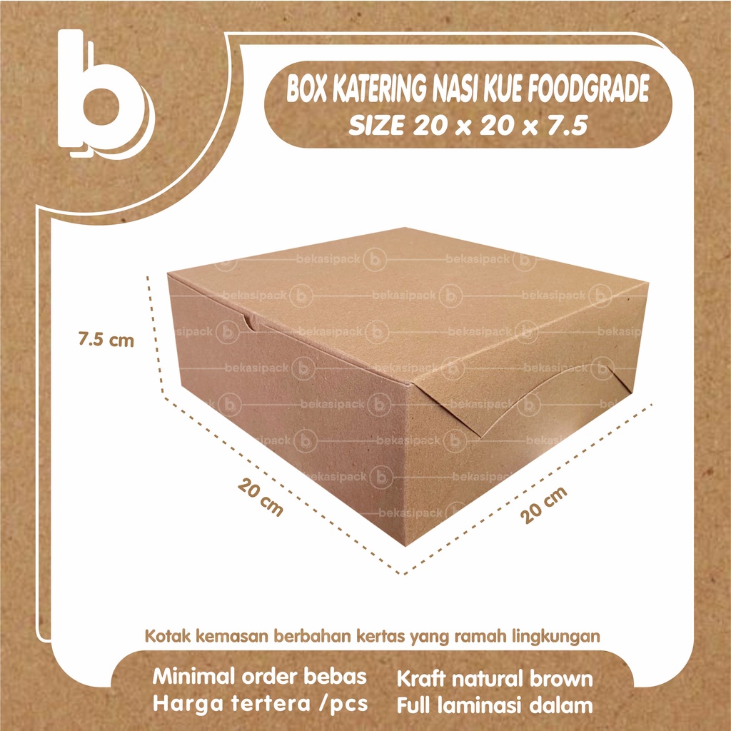 Jual Box Katering Nasi Kue Kraft Foodgrade I BKNKKF00392 Shopee Indonesia