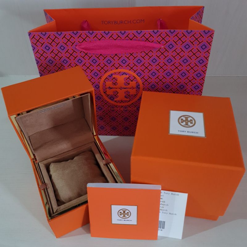 Jual Kotak box jam tangan merk TORY BURCH TB watch model Original fullset Shopee Indonesia