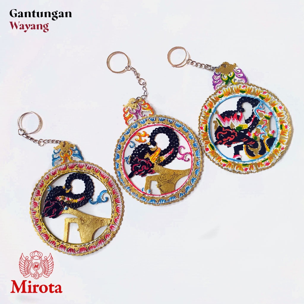 Jual Gantungan Kunci Wayang Kulit Souvenir Gantungan Maskot Wayang