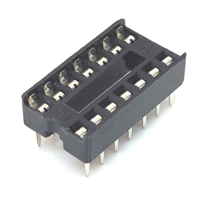 Jual Socket IC DIP14 DIP-14 soket IC DIP 14 pin 14P Square Pitch 2.54mm ...