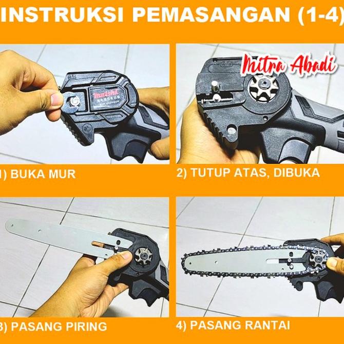 Jual Mesin Gergaji Rantai - Chain Saw / Chainsaw Cordless Portable ...