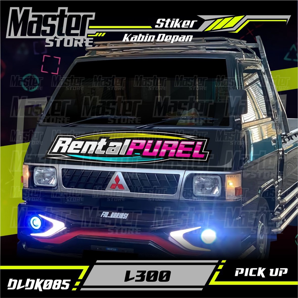 Jual Stiker Decal Kabin Depan RENTAL PUREL All Pick Up Pick Up L300 ...