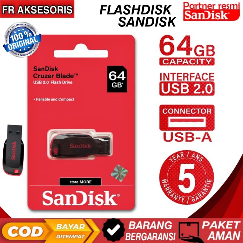 Jual Flashdisk Sandisk Cruzer Blade Gb Flash Disk Original Sandisk