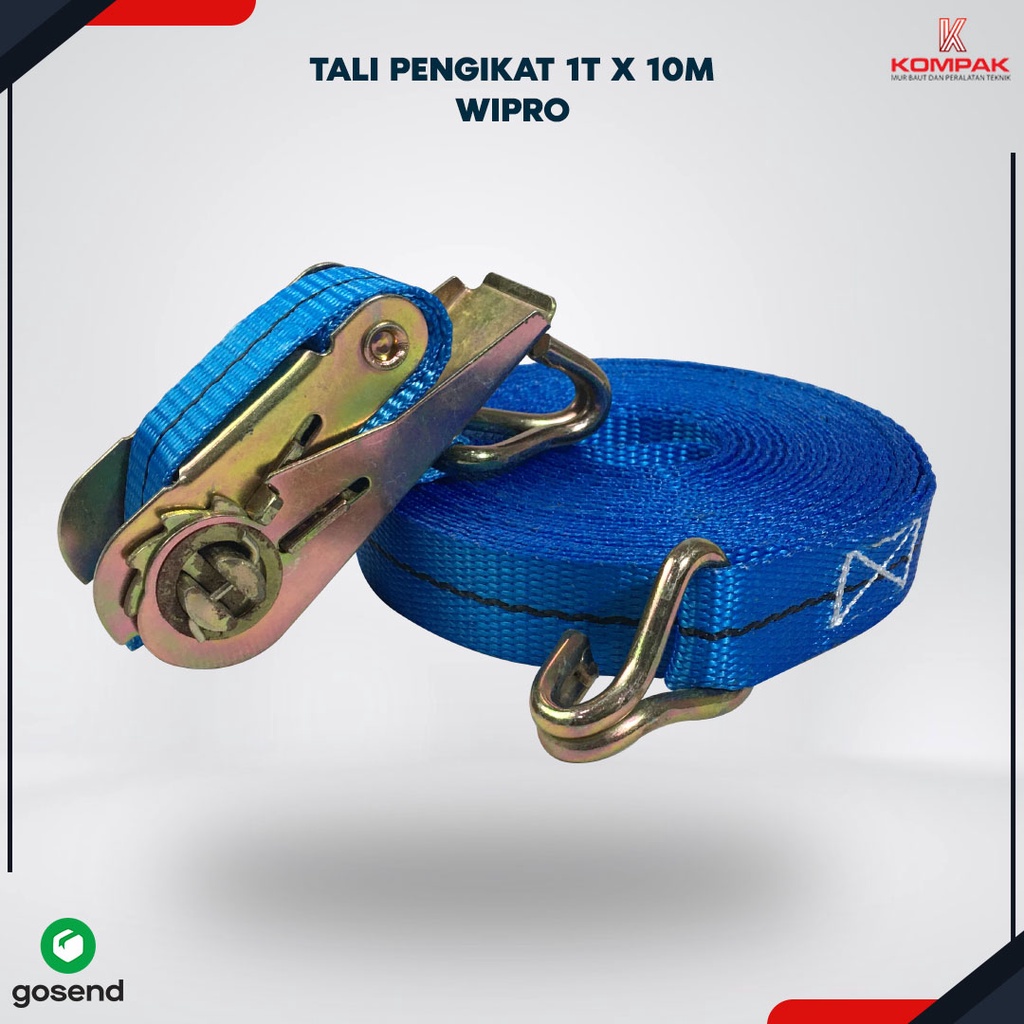 Jual Wipro Trek Belt Tali Pengikat Barang X Meterx Ton Rachet