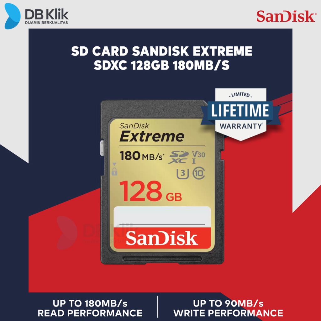 SanDisk Extreme MicroSDXC Speicherkarte 128GB, 100MB/s, U3, V30, A1