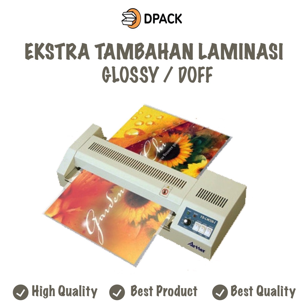 Jual Ekstra Tambahan Laminasi Doff Glossy A3 A3 Shopee Indonesia