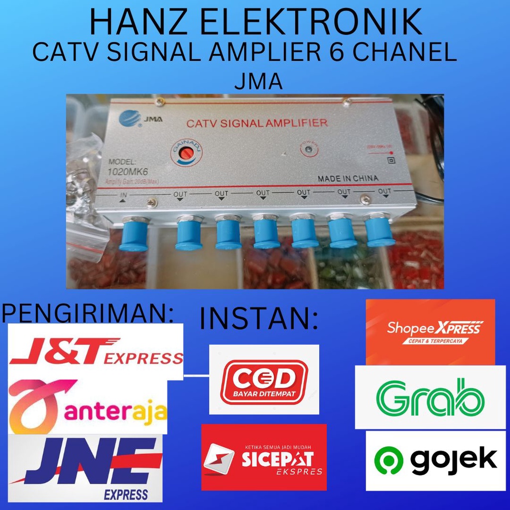 Jual CATV Signal Amplifier 6 Channel 20 dB JMA | Shopee Indonesia