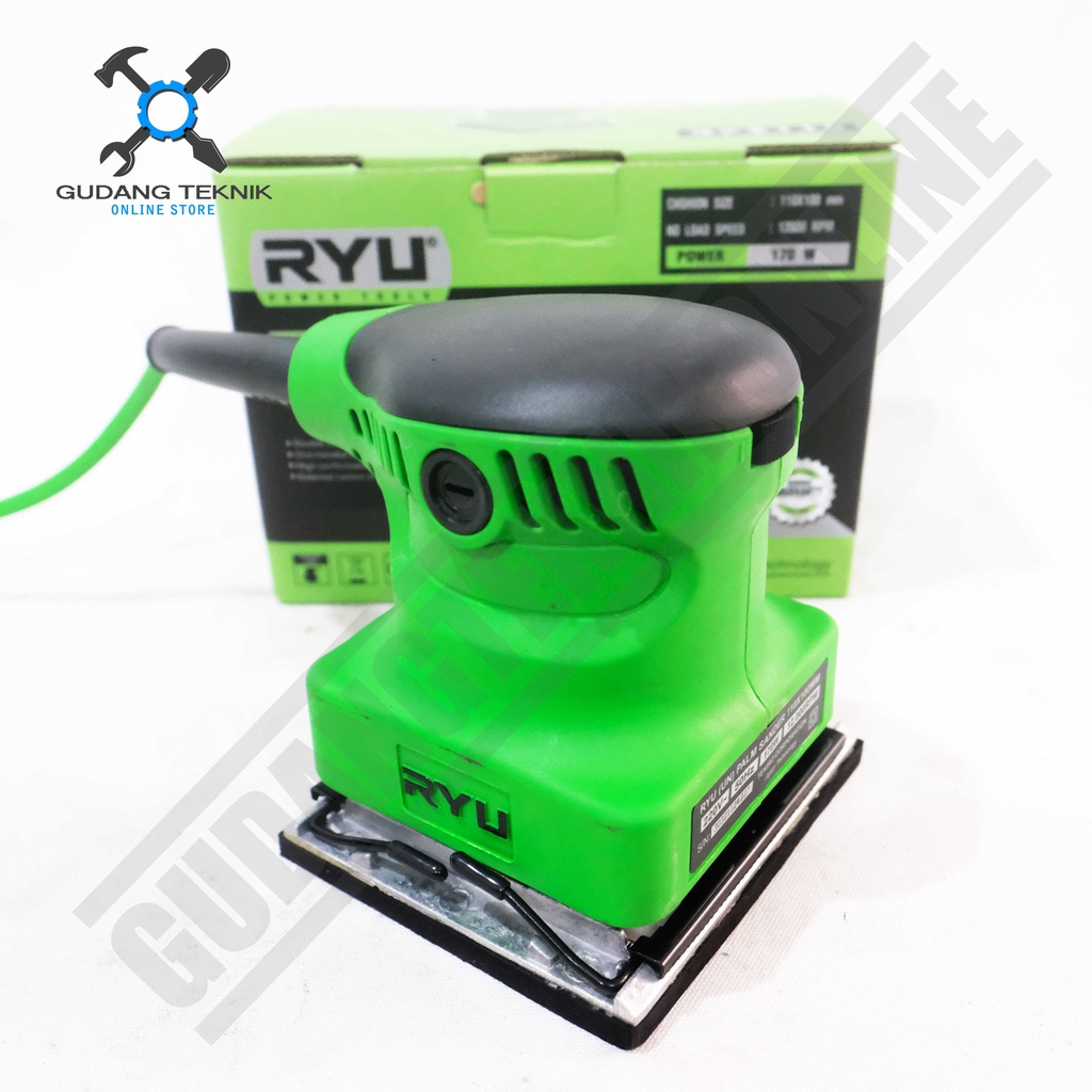 Jual Mesin Amplas Sander RYU RPS110 / Mesin Palm Sander Kayu Elektrik ...