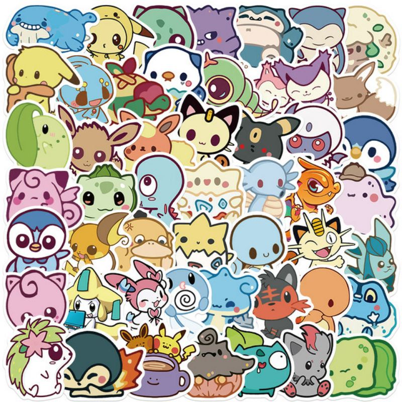 Jual Stiker Pokemon Pack Style 260315 Stiker Aesthetic Keren Imut