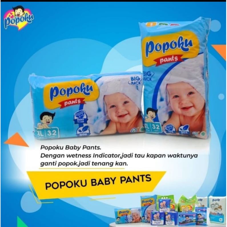 Jual Popoku Popok Bayi Tipe perekat Size S10 dan M20 Popok | Shopee ...