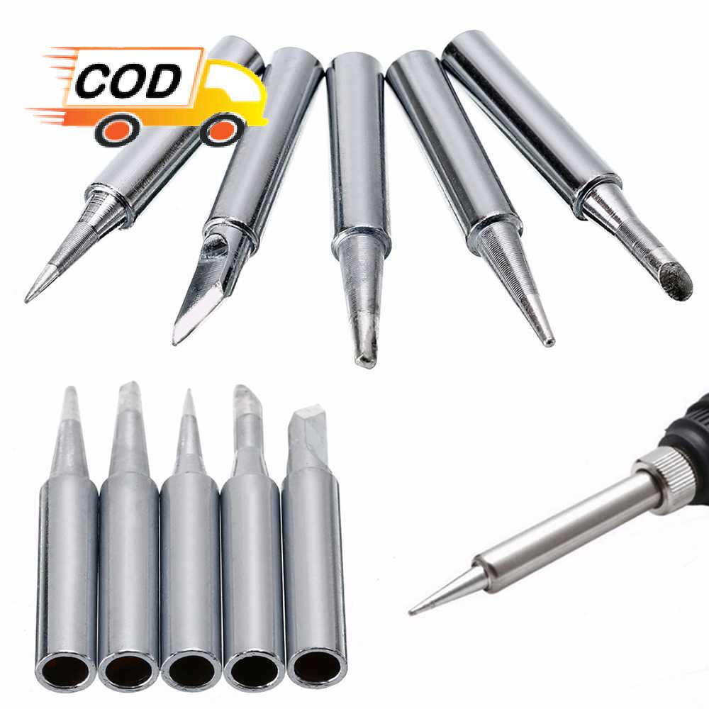 Jual Kepala Solder Iron Tips 5 PCS Ujung Mata Solder Besi Awet ...