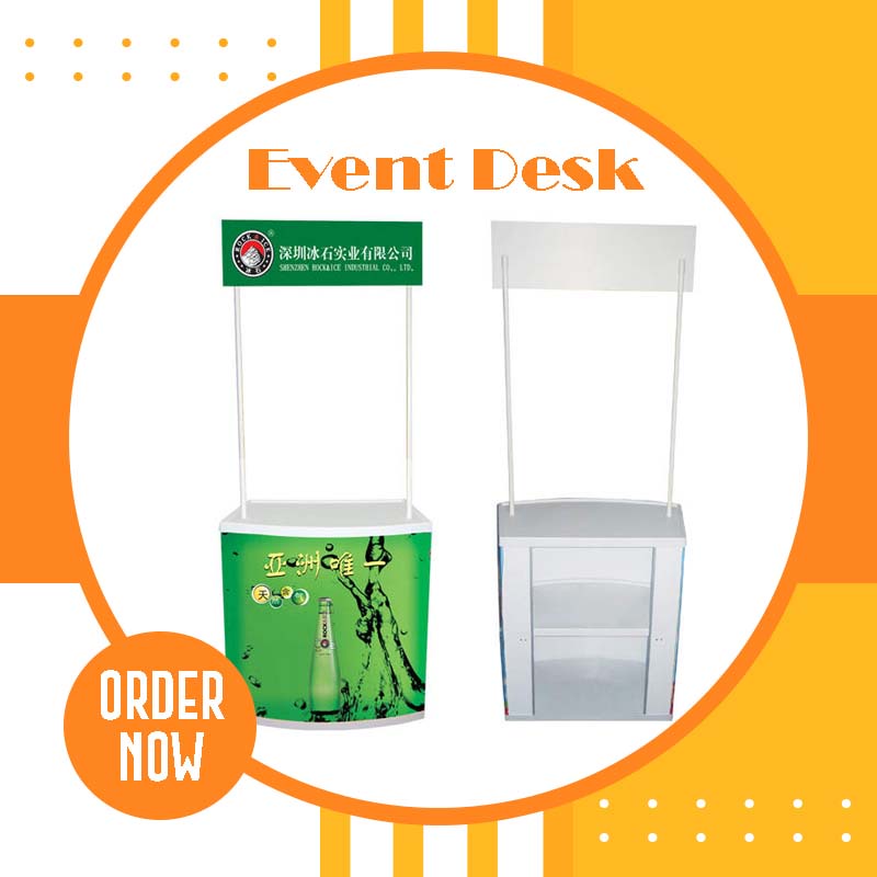 Jual Event Desk-Meja Promosi-Meja Pameran-Booth Portable-Meja Jualan