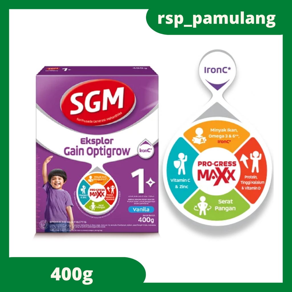 Jual SGM Gain Optigrow 1+ 400g | Shopee Indonesia