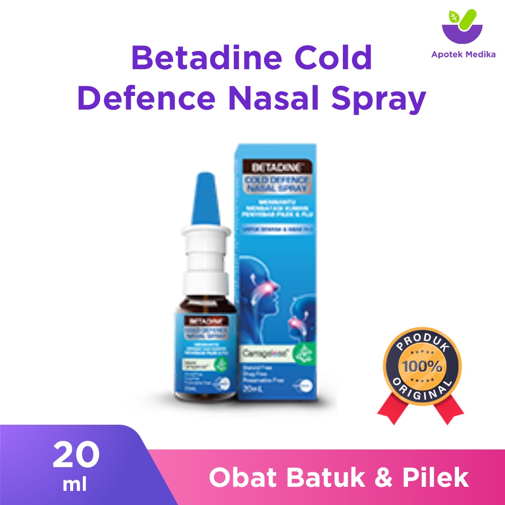 Jual Betadine Cold Defence Nasal Spray 20 Ml | Shopee Indonesia