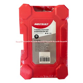 Jual Maxbuilt T Handle Ratchet Screwdriver Bit Set 18Pcs Peralatan ...