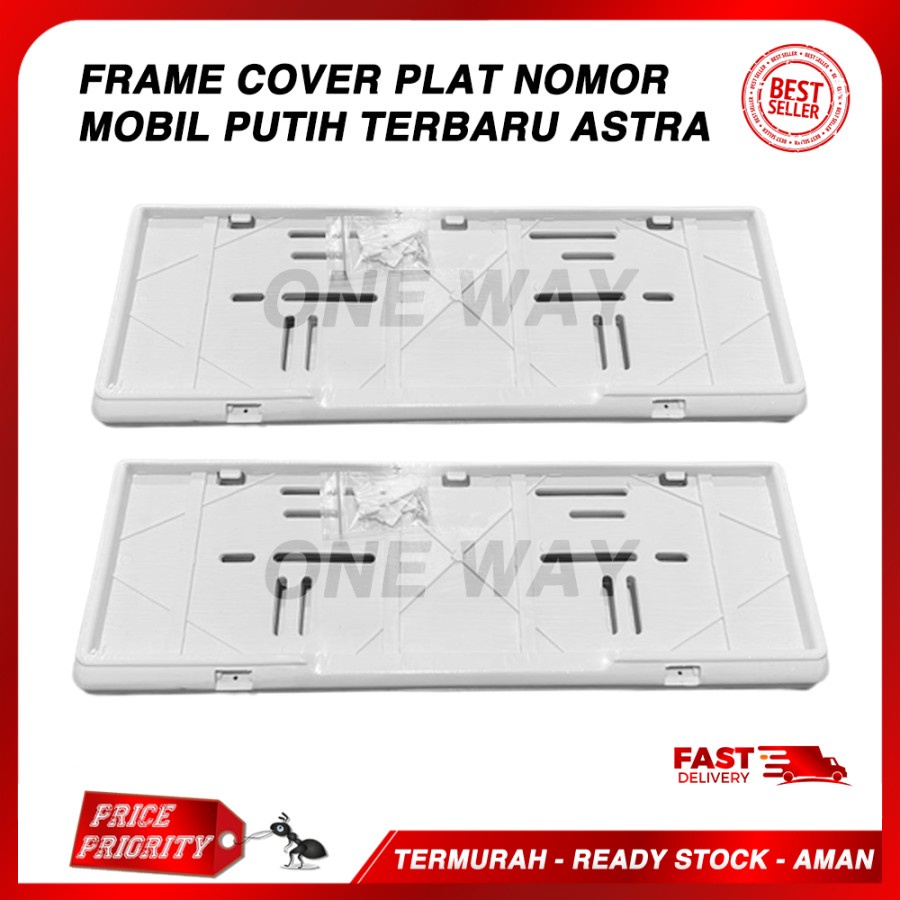 Jual Oneway Tempat Dudukan Plat Nomor Mobil Frame Cover Tatakan Plat