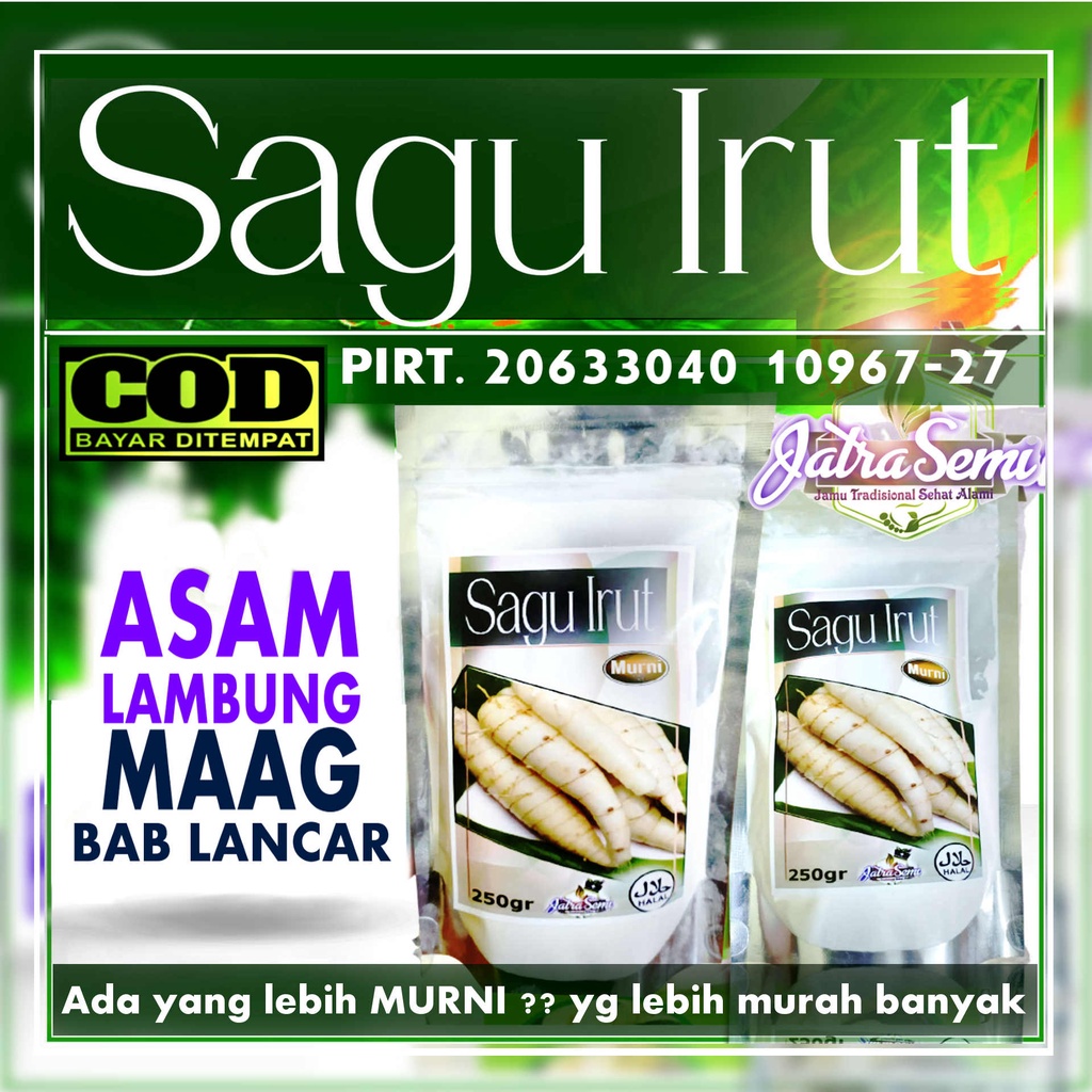 Jual Pati Angkrik irut kaerut murni tanpa campuran Sagu irut 100% ...