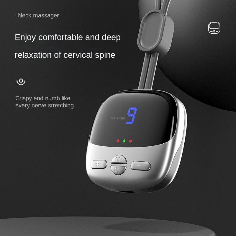 Jual Smart Pendant Neck Cervical Spine Massage Pulse Heating Massager