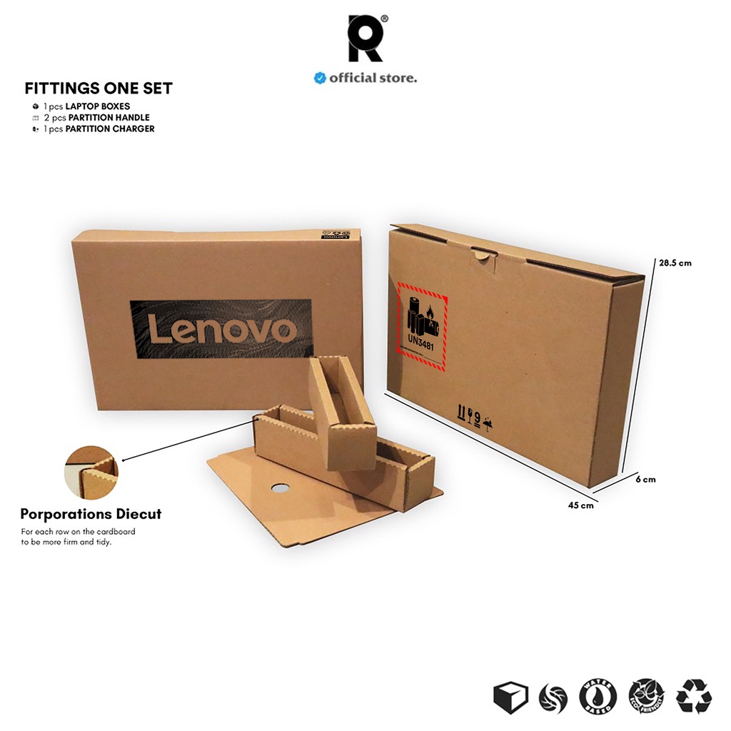 Jual BOX LAPTOP LENOVO IDEAPAD 1 SET | 45 x 6 x 28.5 CM | Box Laptop ...