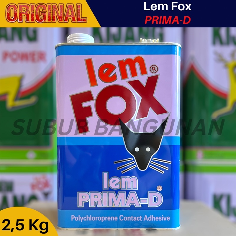 Jual Lem Kuning Fox Prima D Galon 25 Kg Lem Hpl Triplek Hvl Fox Prima D Shopee Indonesia 9569